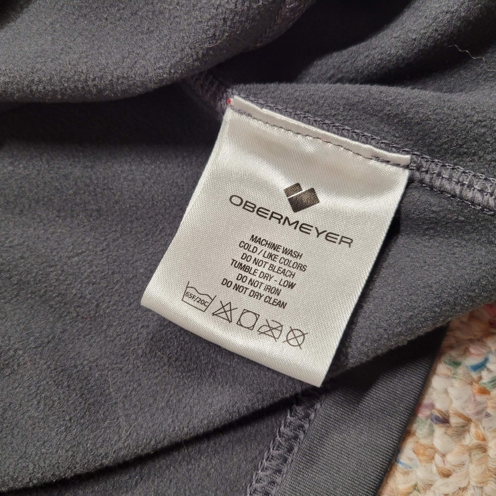 Obermeyer Flex Shirt Mens Large Grey 1/4 Zip Pullover Outdoors Active Base Layer - Picture 12 of 16